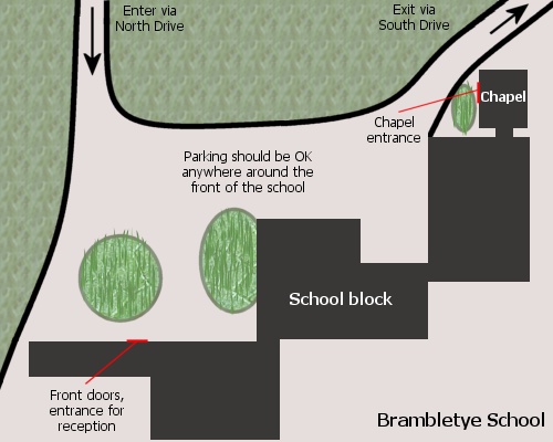 brambletye school map